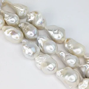 White Fireball Pearl String - Medium - Image 5