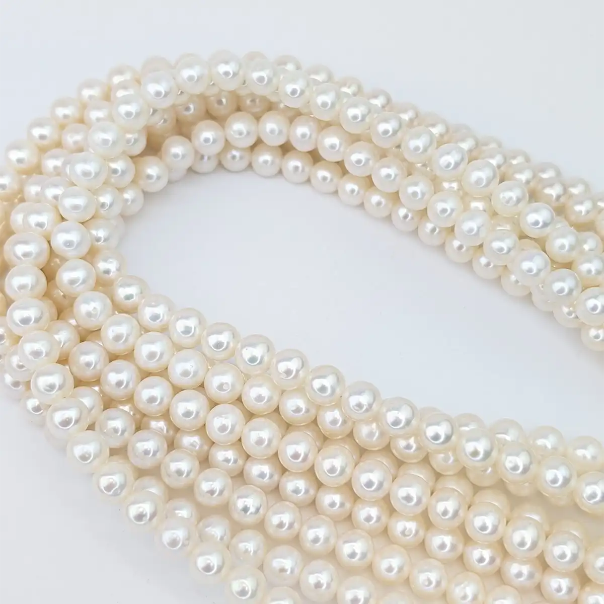 Freshwater Akoya-like Loose Pearls White 6mm - Image 3