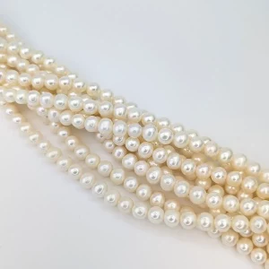 AA Near Round Pearl String - Freshwater 8-9mm - Image 2