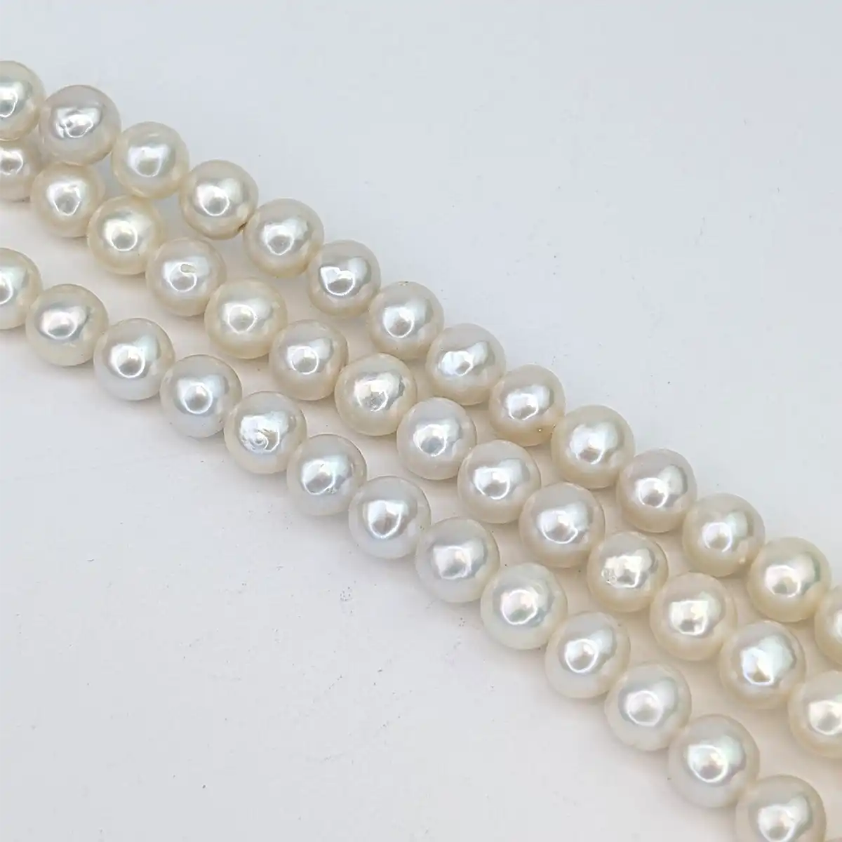 AAA Round Pearls - Freshwater white pearl 7mm - Image 2