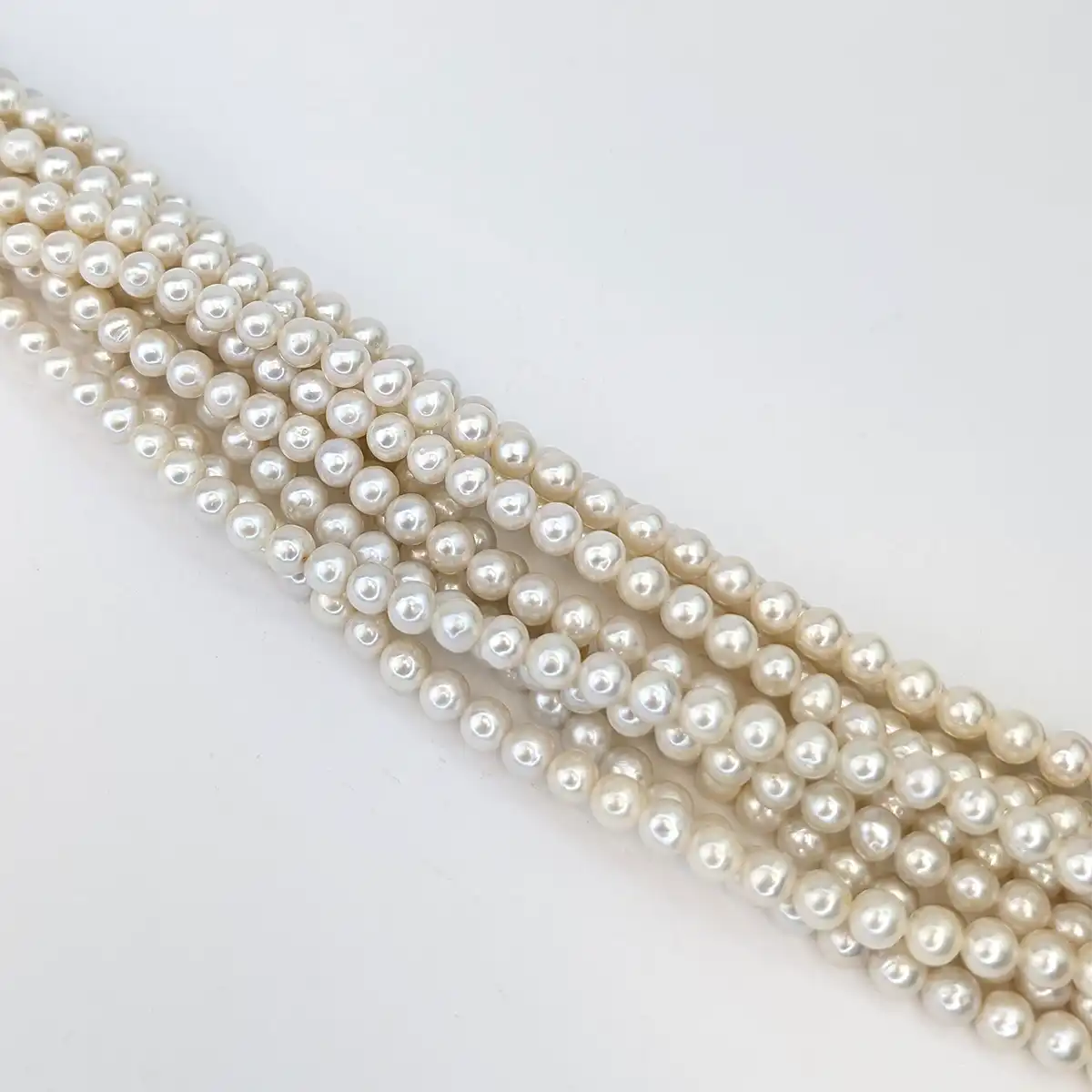 AAA Round Pearls - Freshwater white pearl 7mm - Image 3