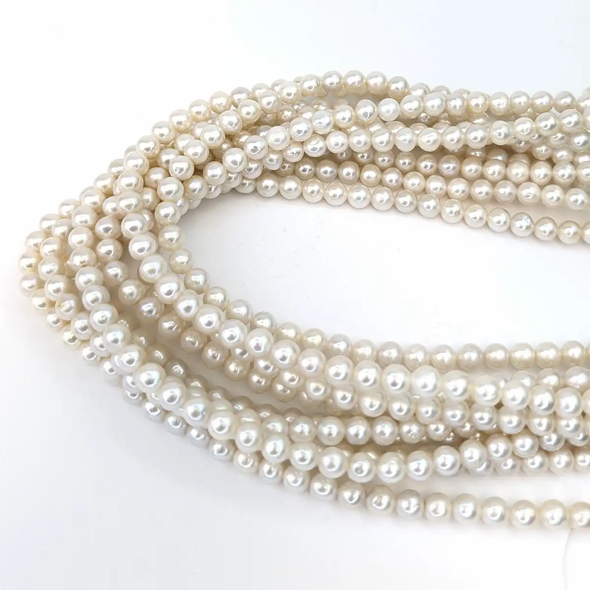 AAA Round Pearls - Freshwater white pearl 7mm - Image 4
