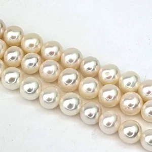 Freshwater Round Pearl String - White 6mm