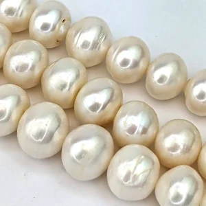 Alternative view of Freshwater White Stringing Pearls 11-15mm