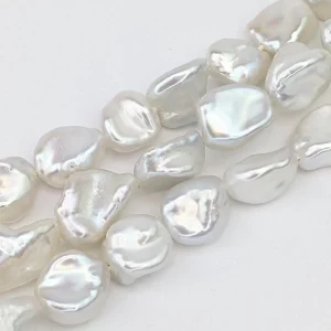 Freshwater Keshi Stringing Pearls White AAA grade