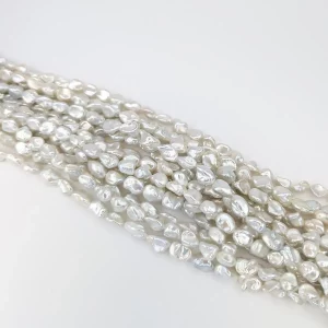 Alternative view of Freshwater Keshi Stringing Pearls White AAA grade