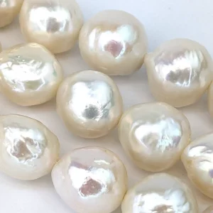 Edison Baroque Stringing Pearls 10-12mm White - Image 4