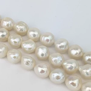 Edison Baroque Stringing Pearls 10-12mm White
