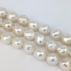 Edison Baroque Stringing Pearls 10-12mm White - Image 2