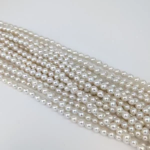 Akoya-like Pearl String - Freshwater 6mm - Image 3