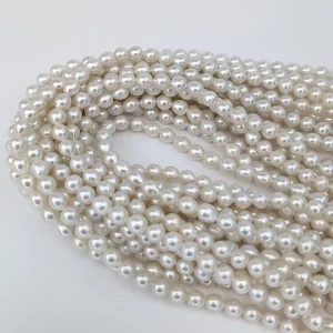 Akoya-like Pearl String - Freshwater 6mm - Image 2