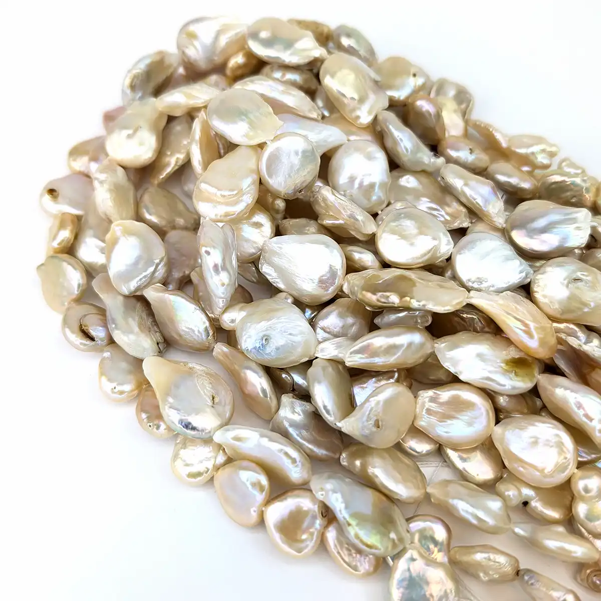 Mis-Shaped Coin Pearl String - Image 3
