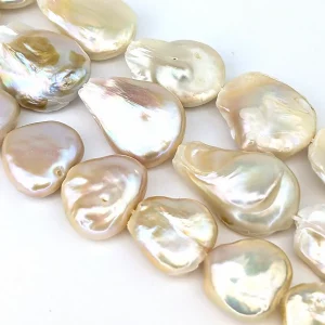 Mis-Shaped Coin Pearl String - Image 2