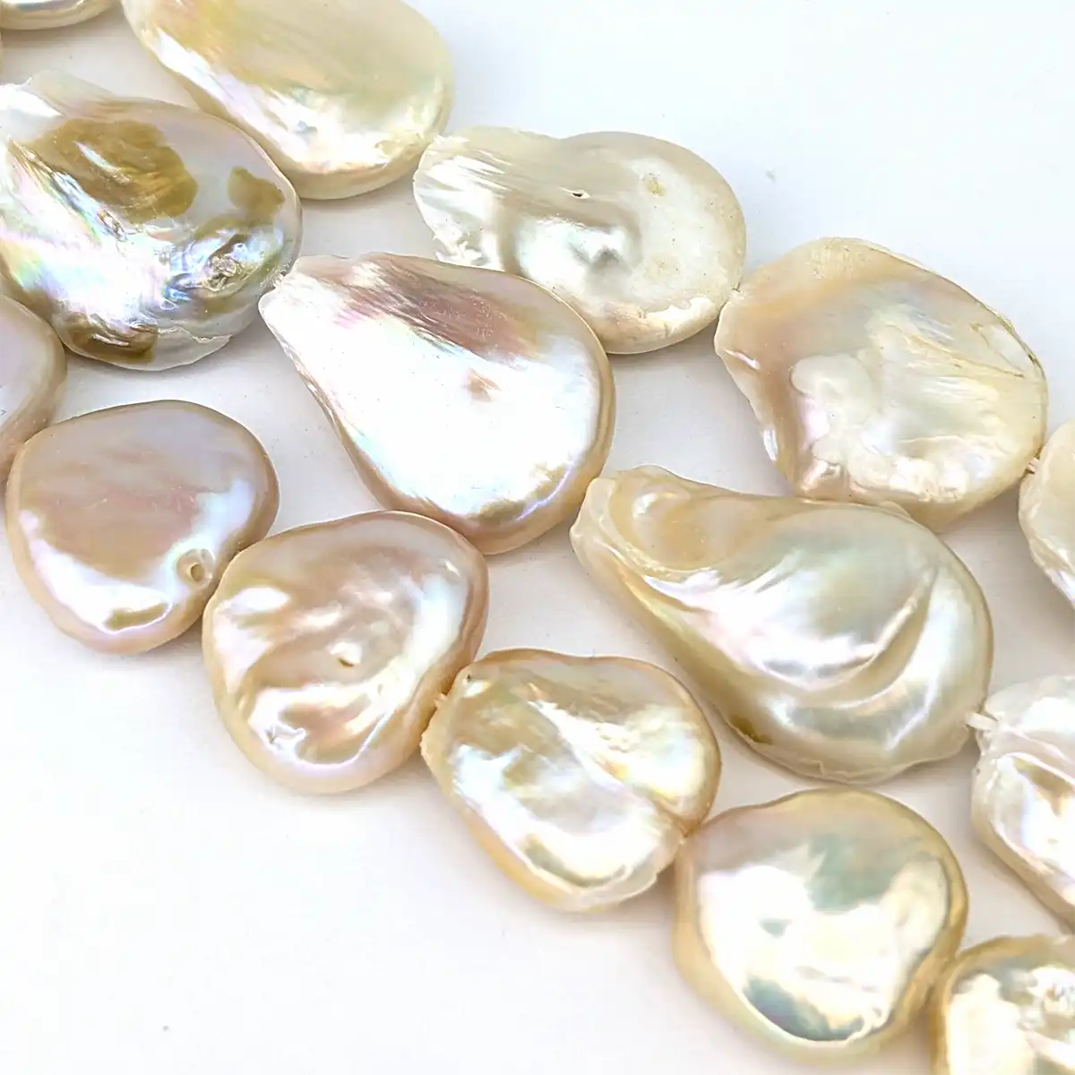 Mis-Shaped Coin Pearl String - Image 2