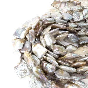 Oblong Pearl String - Freshwater 20x20mm - Image 2