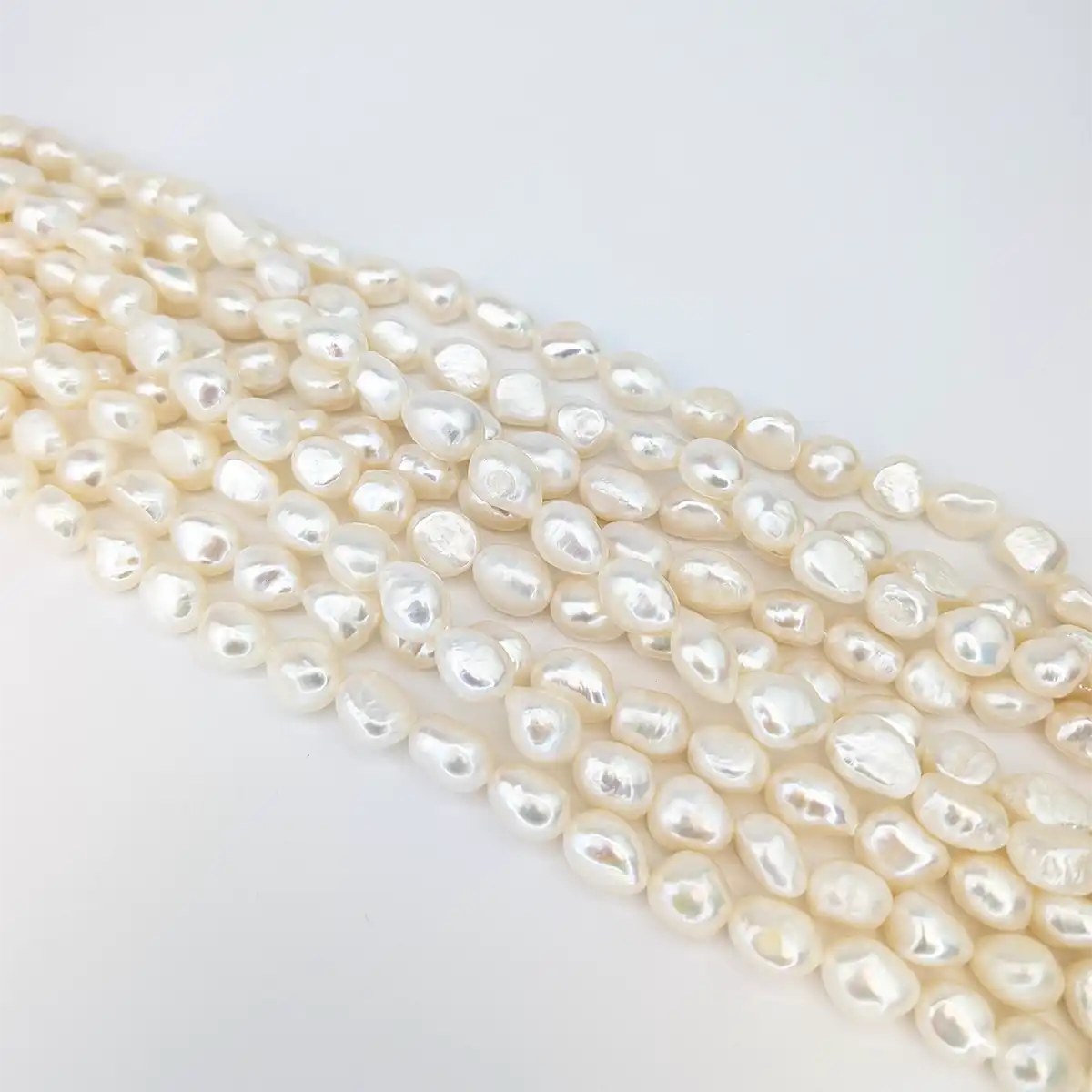 Rice Nugget Pearls - Freshwater String 11mm - Image 4