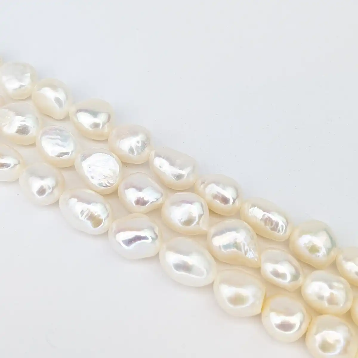 Rice Nugget Pearls - Freshwater String 11mm - Image 2