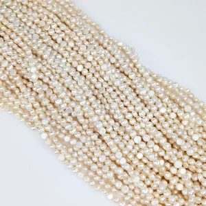 Freshwater Nugget Pearl String - 5mm - Image 3