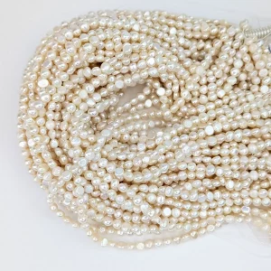 Freshwater Nugget Pearl String - 5mm - Image 4
