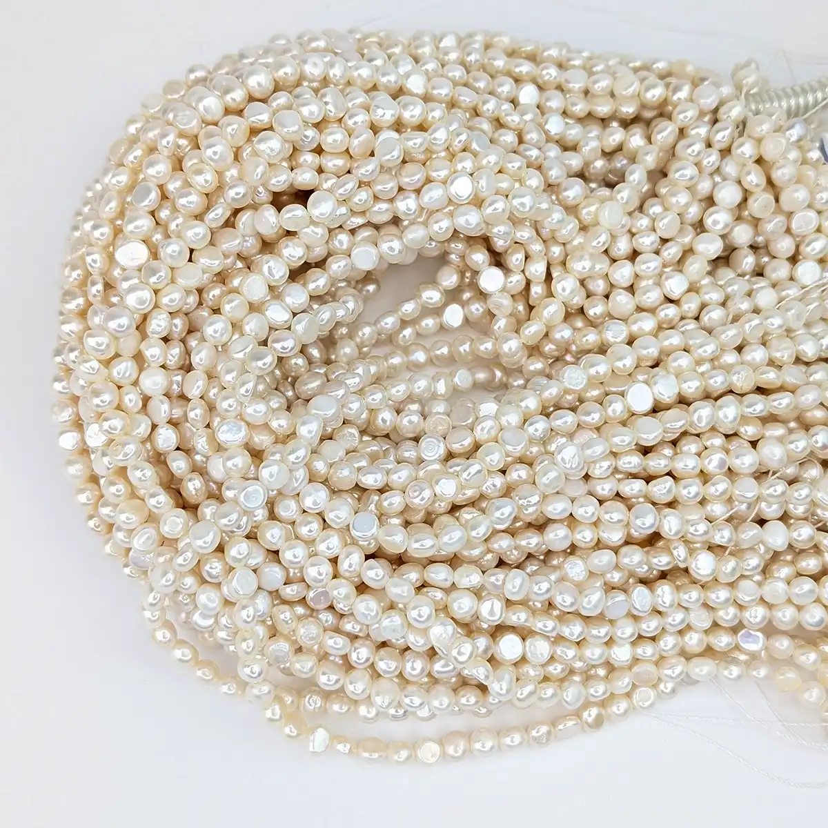 Freshwater Nugget Pearl String - 5mm - Image 4