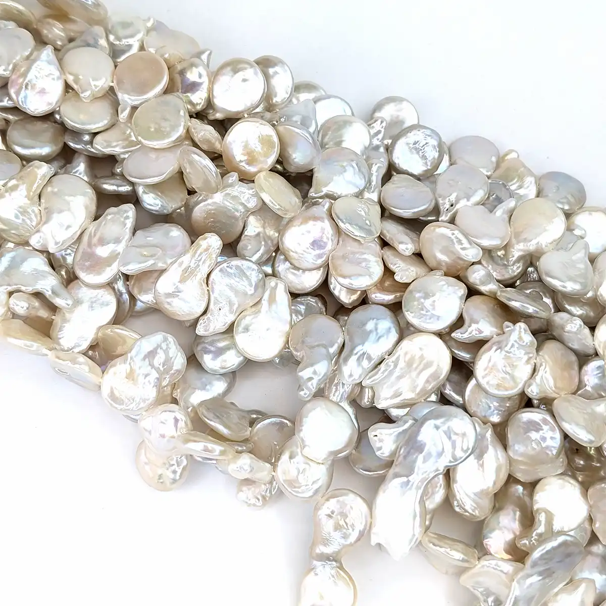 Freshwater Coin Pearls - Side Drilled - Image 3