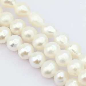 Near-Round Freshwater Pearls, 3mm