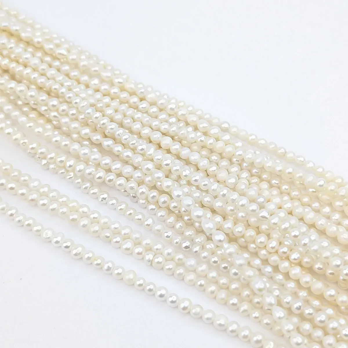 Near-Round Freshwater Pearls, 3mm - Image 3