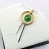 Grade A Jadeite Pendant on 18k
