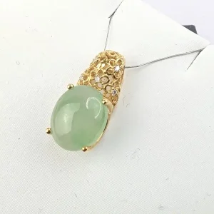 Honeycomb Jadeite Pendant